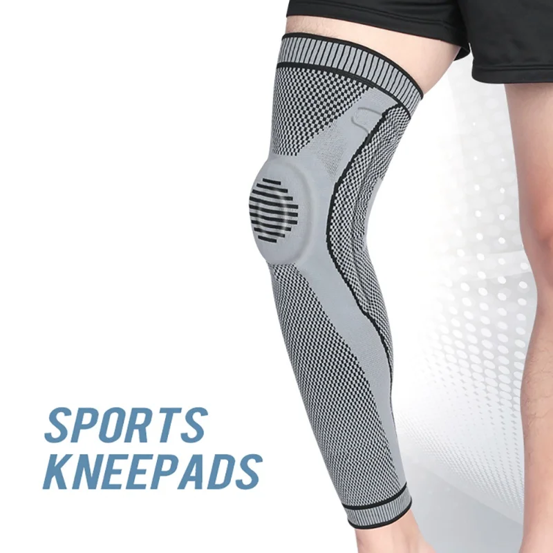 

Новое поступление, спортивные наколенники, трикотажные силиконовые искусственные открытые футбольные аксессуары, компрессионная Обложка ...