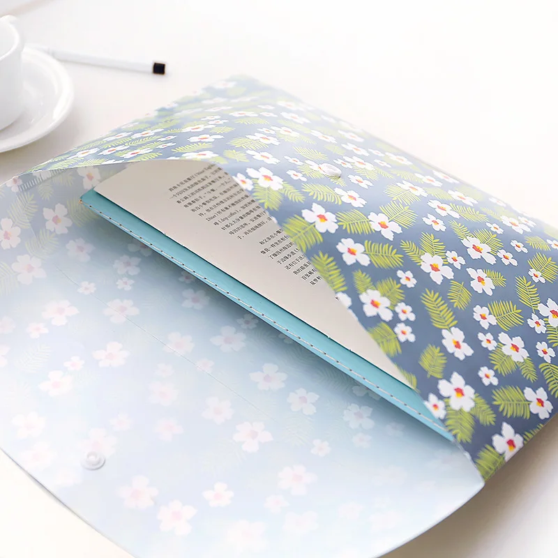 Прочная папка с цветочным рисунком бумажная А4 школьные и офисные