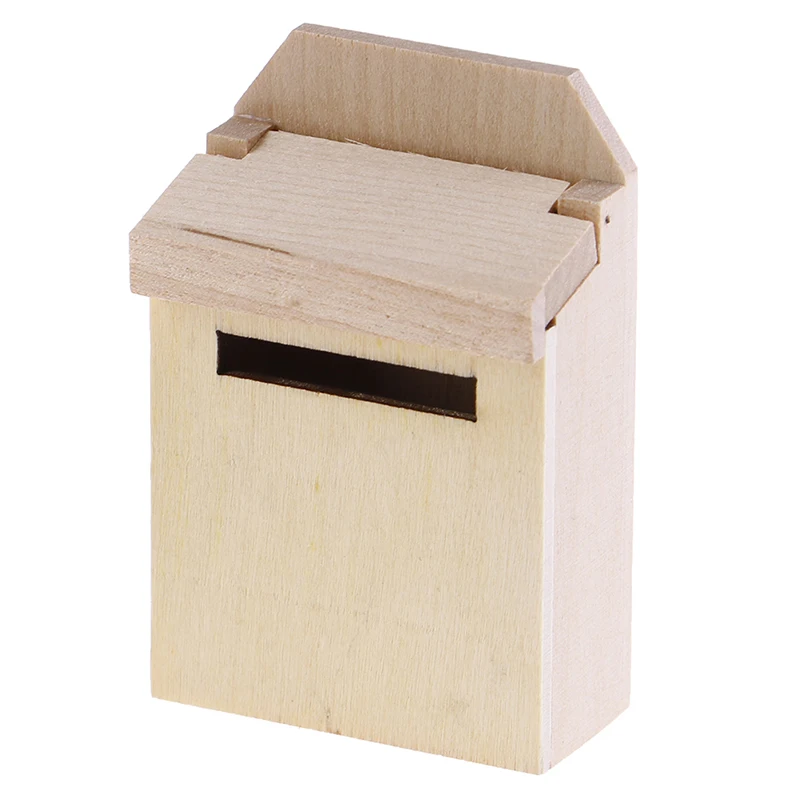 

1/12 Doll house Miniature Mini Wooden Mailbox Furniture Model Toys