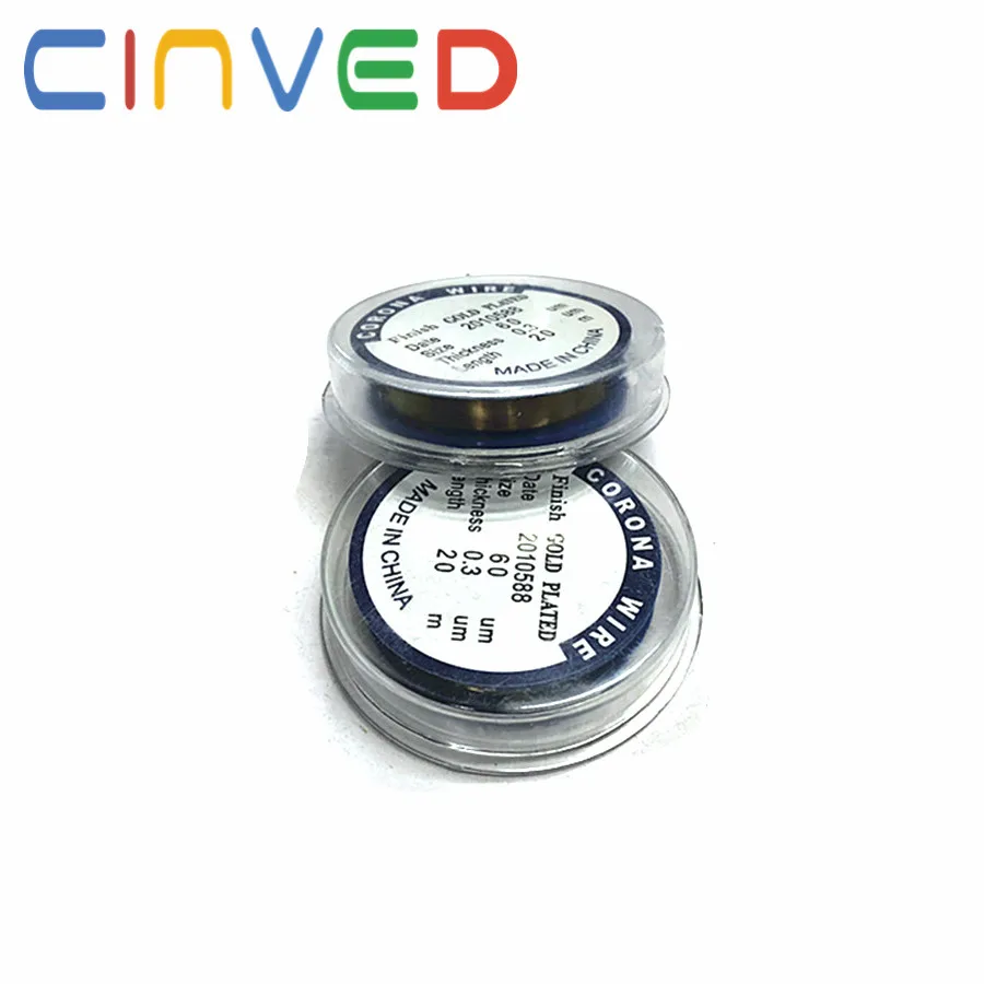 1х новый совместимый 20 метровый Золотой коронный провод 0 06 мм/0 08 мм для Konica Miolta Canon
