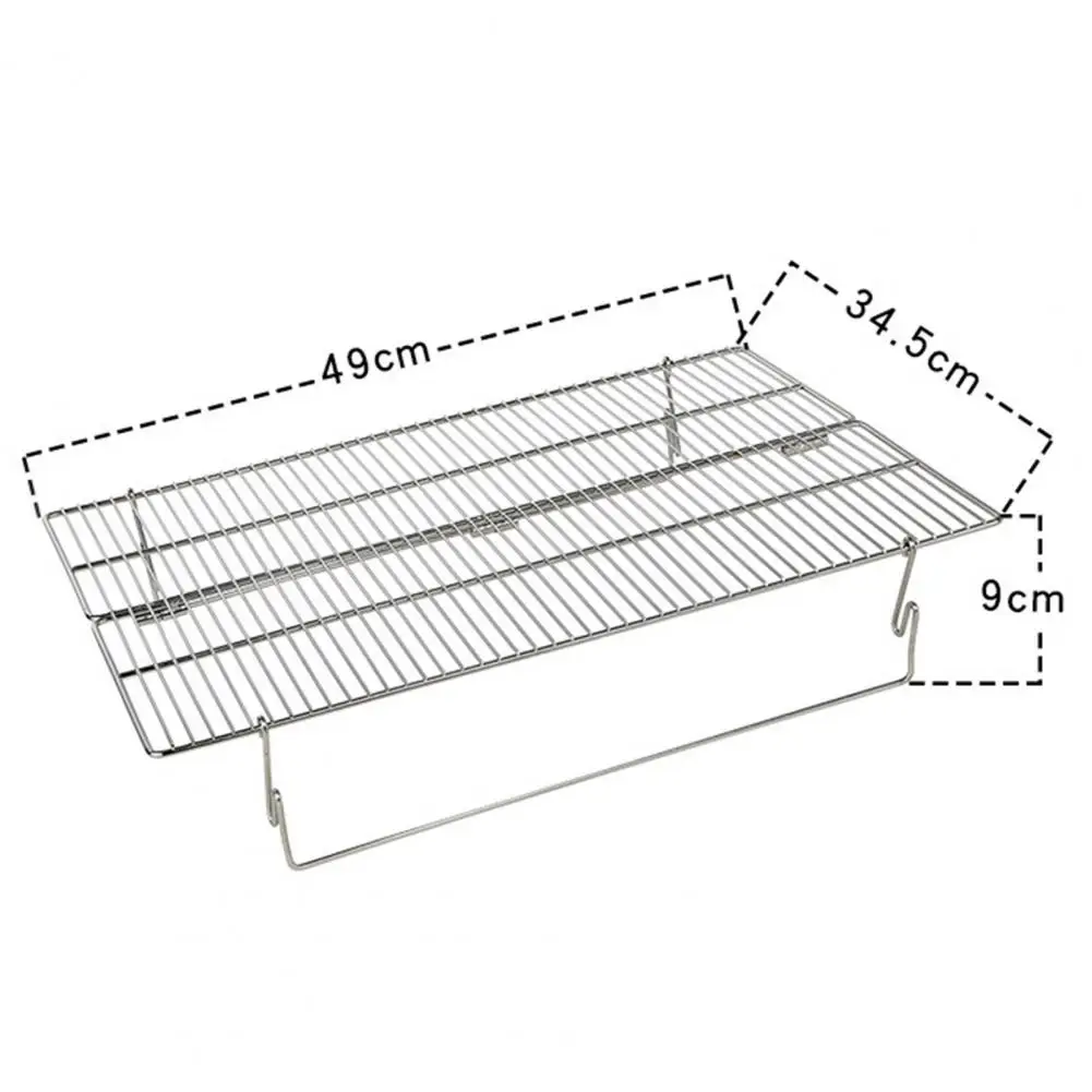 

Foldable Lightweight Large Stainless Steel Barbecue Grill Net Rack for Outdoor Activities Barbecue Grill Net Rack