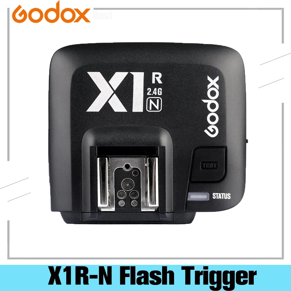 

Godox X1R-N TTL 2.4G Wireless Receiver Flash Trigger 32 channels for Nikon DSLR Camera for X1N Trigger X1-N