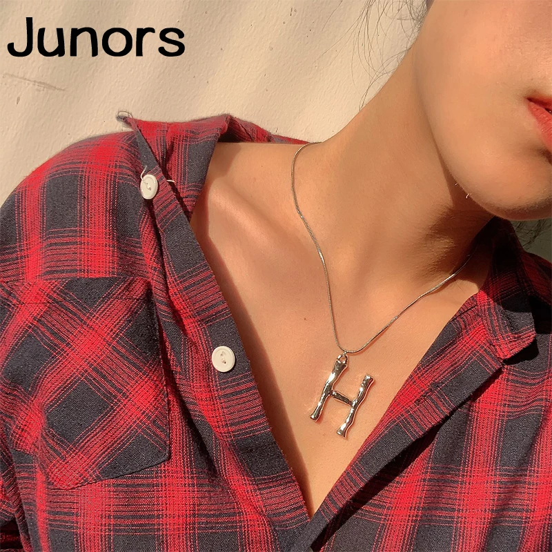 Золотые инициалы буквенные ожерелья женские серебряные цепочки колье с заказным