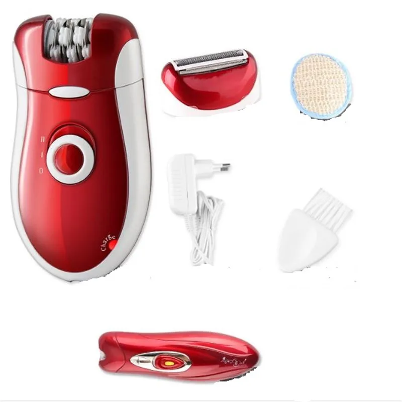3 in1 Electric Lady Shaver Kit Face Hair Tweezer Body Epilator Shaving Machine Women Bikini Trimmer Leg Haircut Removal Razor | Бытовая