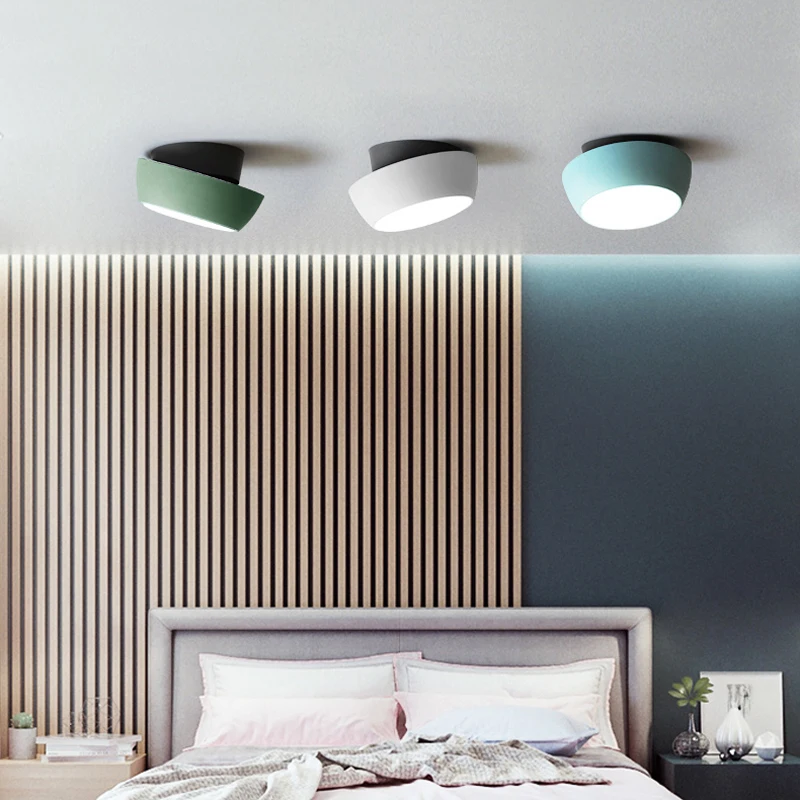 Lámpara de techo creativa de estilo nórdico, moderna, minimalista, para el hogar, dormitorio, personalidad, romántica, pasillo, habitación