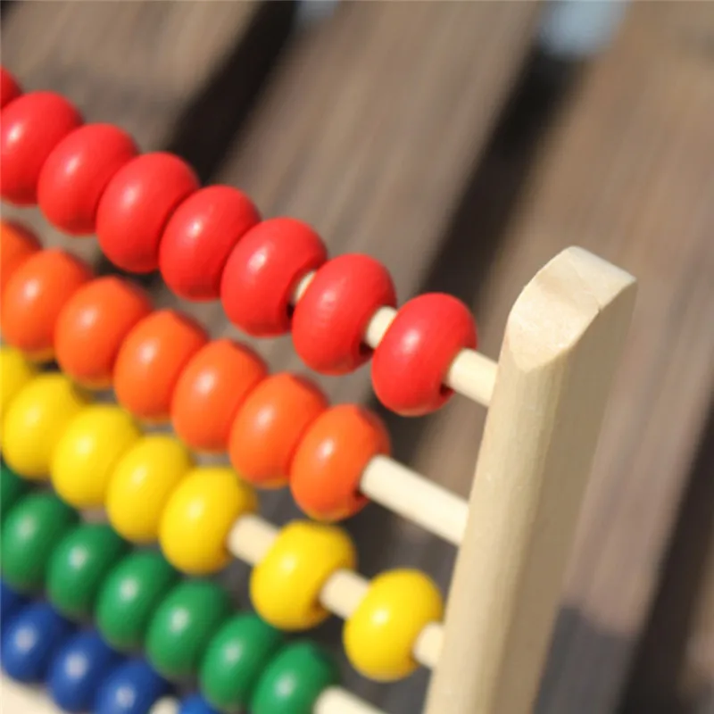 

New Hot Sale Mini Wooden Children Early Math Learning Toy Numbers Counting Calculating Beads Abacus Montessori Educational Toy