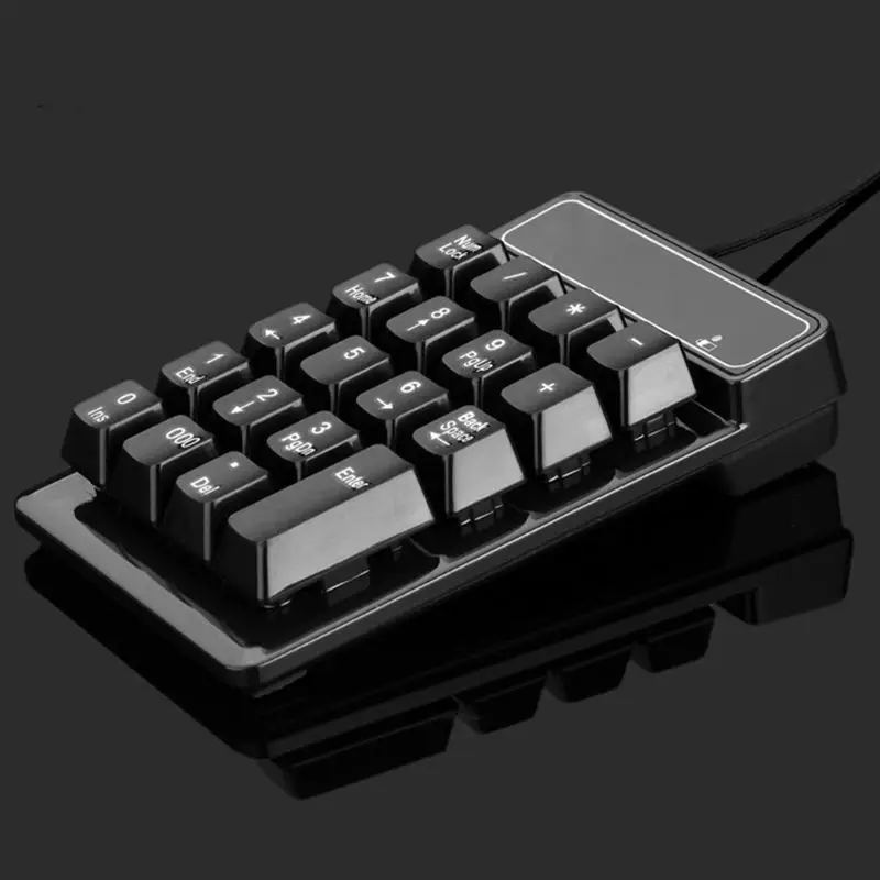Мини USB Проводная цифровая клавиатура 19 клавиш цифра Pad нумпад для Windows XP/7/8