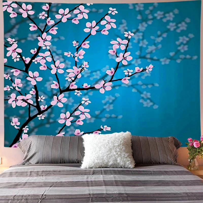 

flower tree branch tapestry large wall fabric blanket bedroom decor tapiz pared tela blanket