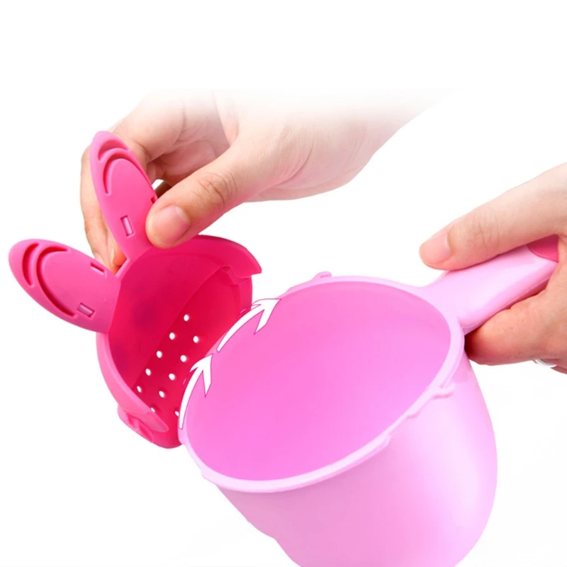 

Baby Bath Waterfall Rinser Kids Shampoo Rinse Cup Cute Cartoon Shower Washing Head Watering Spoon Bathing Cups