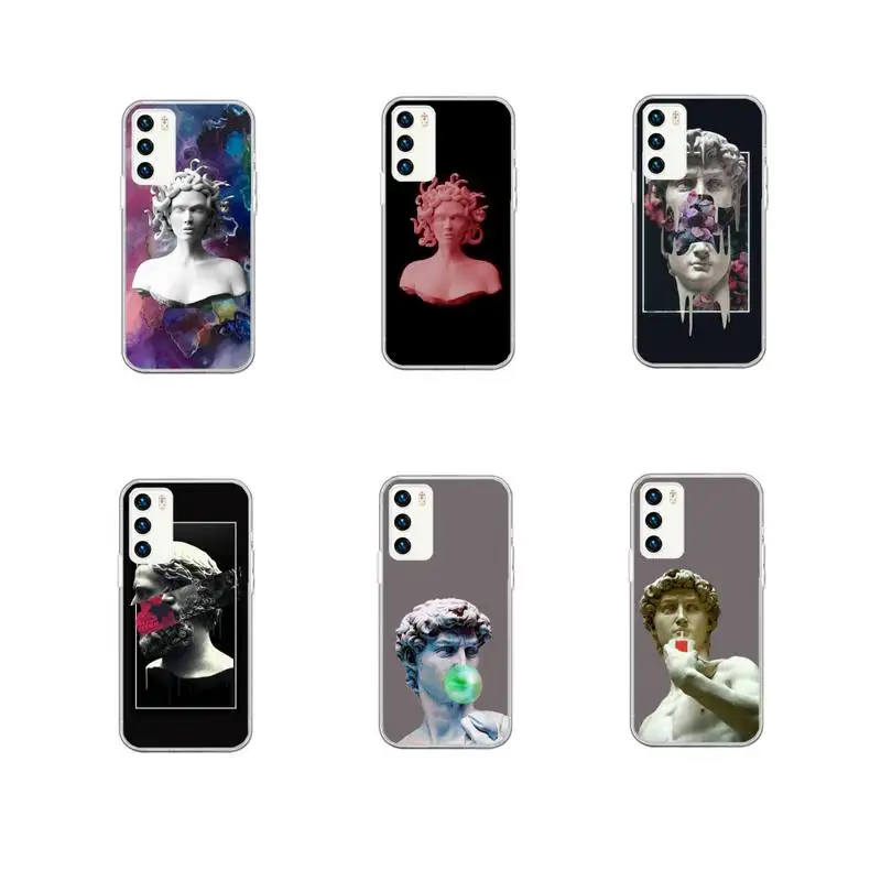 

Art David Medusa Phone Case Clear For Xiaomi Mi 11 Samsung A 51 50 71 70 Note S 21 20 10 i OnePlus 9 8T 7 Pro Lite Plus Ultra