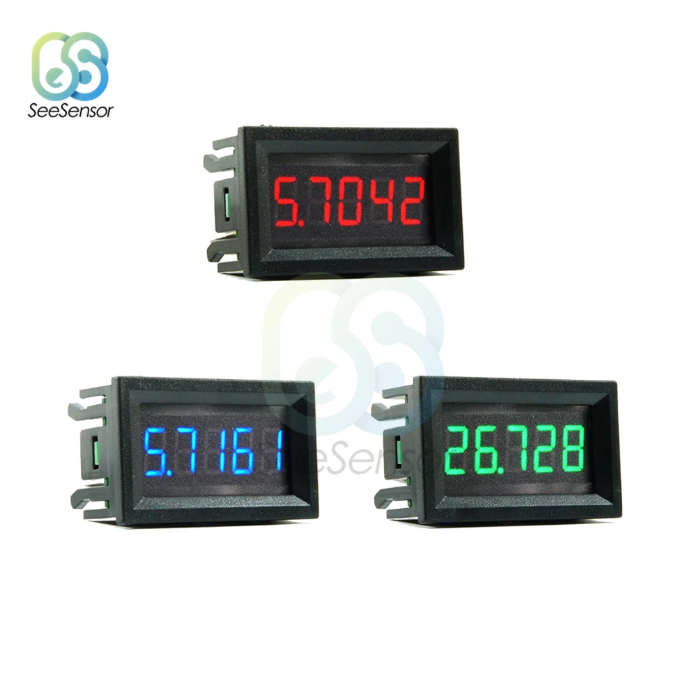 

DC 0V to 33V Digital Voltmeter Voltage Panel Meter Red/Blue/Green 0.56" LED Display Voltage Tester Detector