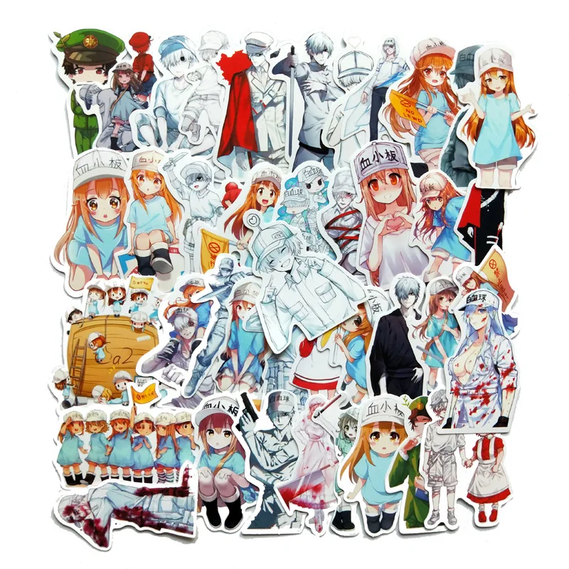 42 шт. водонепроницаемые стикеры в японском стиле аниме для ноутбука мотоцикла