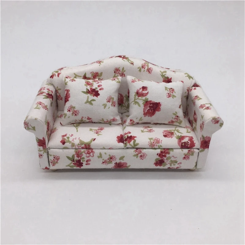 

1:12 Dollhouse Simulation Toy Miniature Sofa Set Living Room Furniture Children's Pretend Play Toy