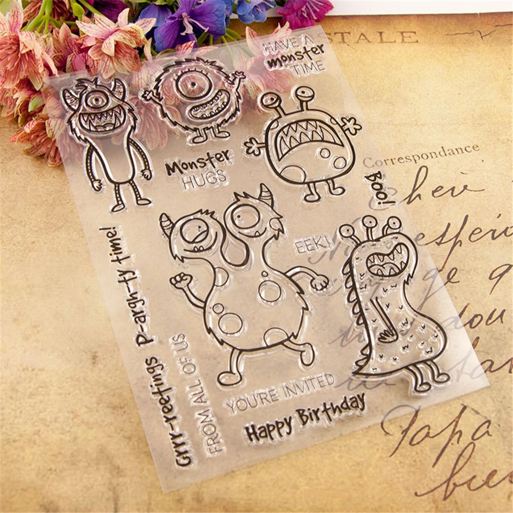 Штампы и штампы Monsters для скрапбукинга Новые поступления металлические