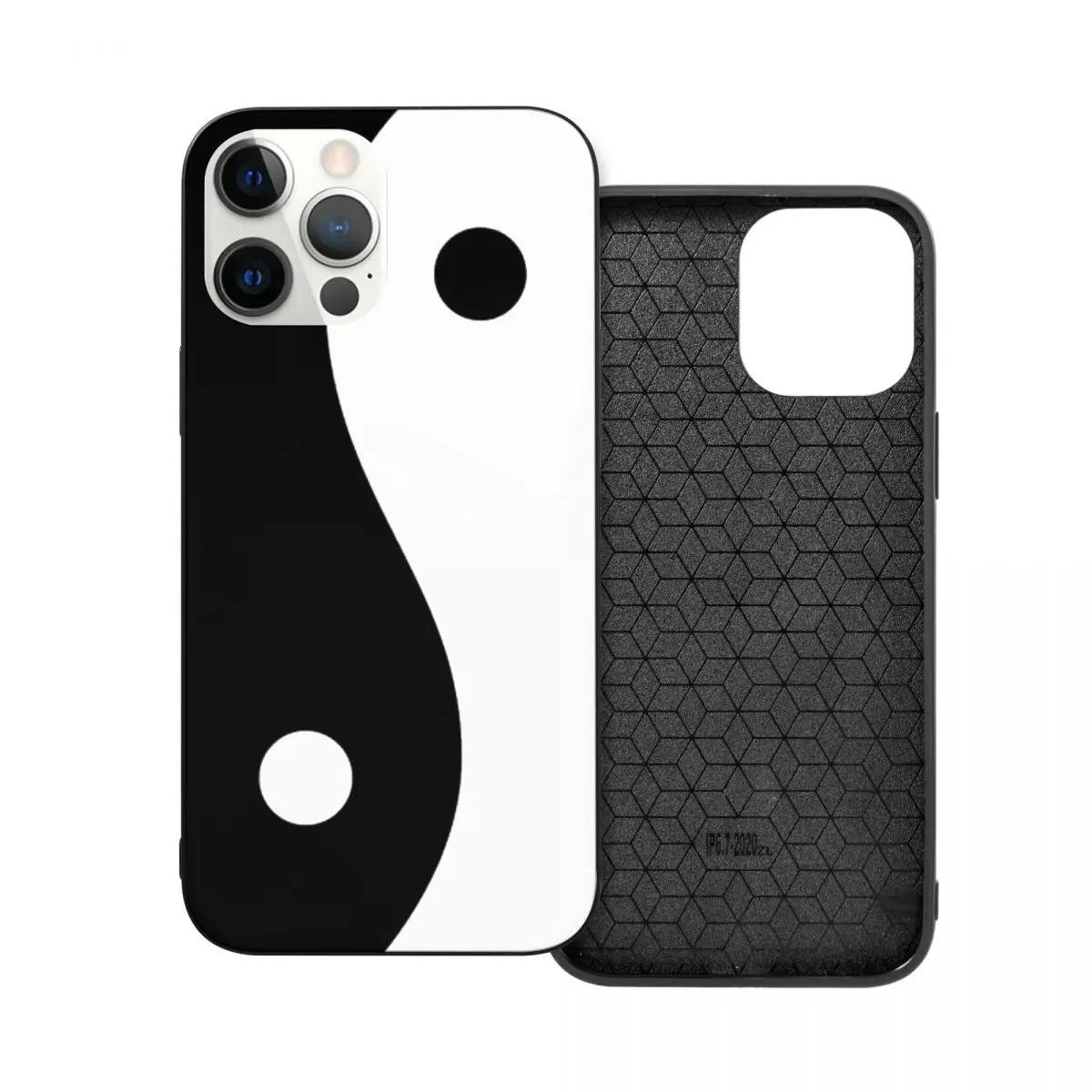 

Стеклянный чехол для телефона из ТПУ Yin Yang для iPhone 12 11 Xs Xr X Pro Max Mini 7 8 Se2 Plus 6 6S