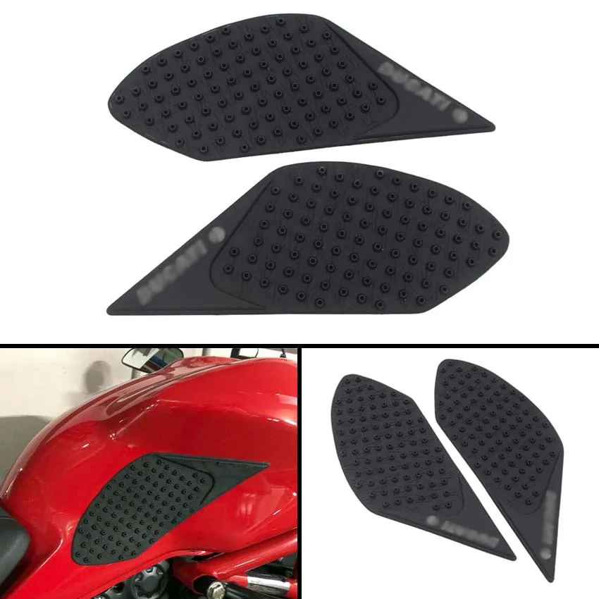 

Motorcycle Tank Pad Protector Sticker Decal Gas Knee Grip Pad Side Antiskid sticker For Ducati Diavel 1200 2011 2012 2013 - 2018