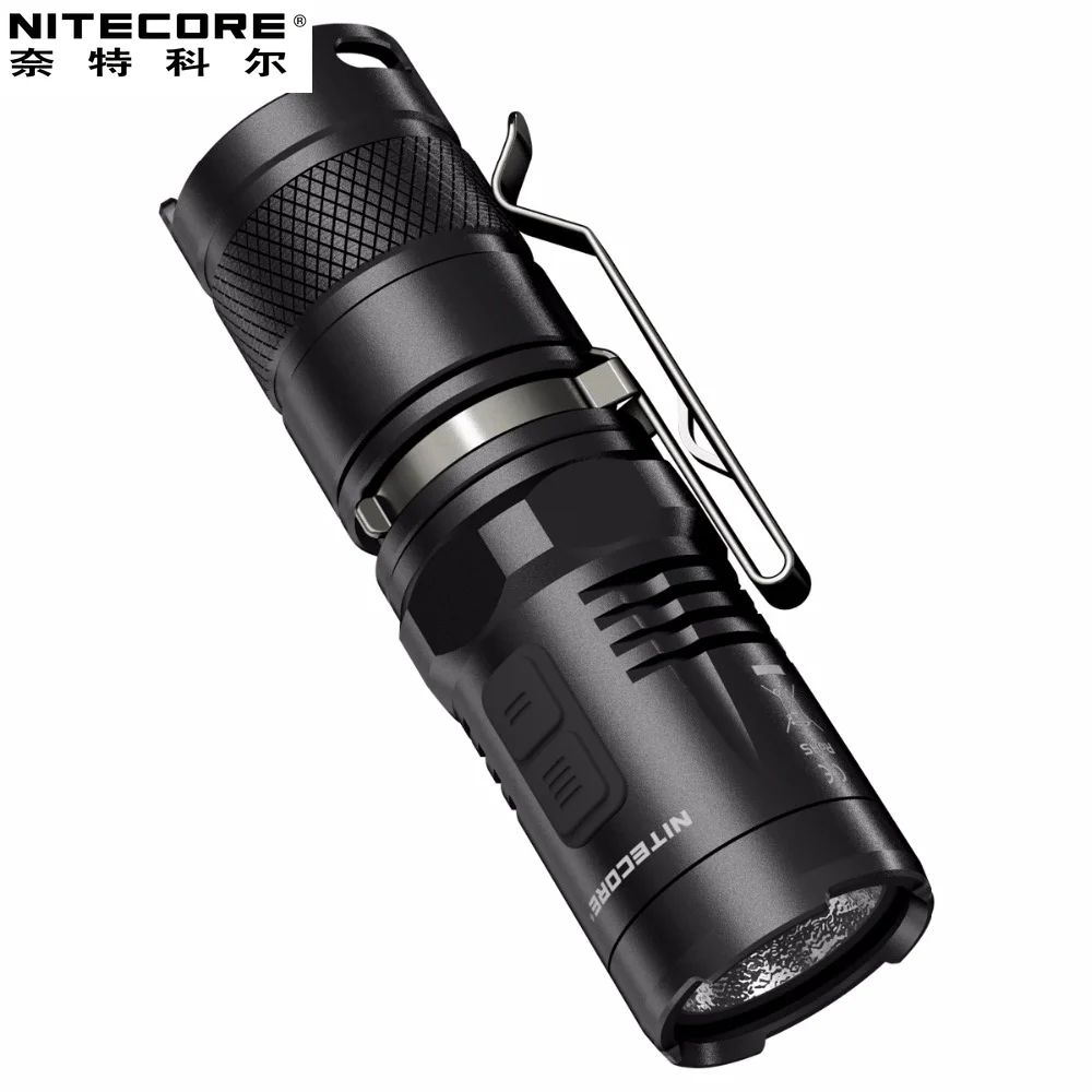 SALE Nitecore MT10C 920 LMs Tactical Flashlight U2 LED Red Light Mode EDC Waterproof Outdoor Camping Torch Without 18350 Battery