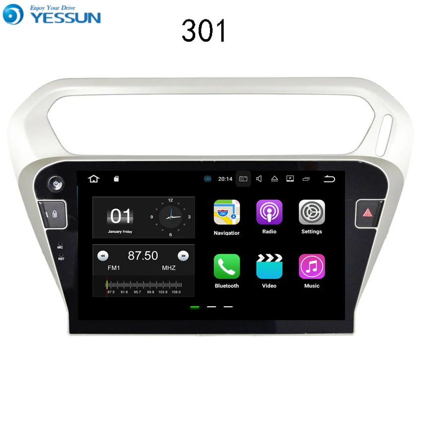 

YESSUN Android Car Navigation GPS For Peugeot 301 2013~2016 Audio Video Radio HD Touch Screen Multimedia Player No CD DVD