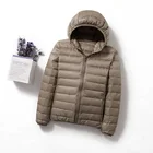 Пуховик женский, тонкий, на белом утином пуху, ультралегкие куртки, Осень-зима, 2021