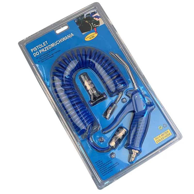 Air Duster пистолет-распылитель для автомобиля грузовик пыли воздуходувка высокого давления инструмент для очистки с t-разъемом 5 м закрученный провод автомобильные аксессуары