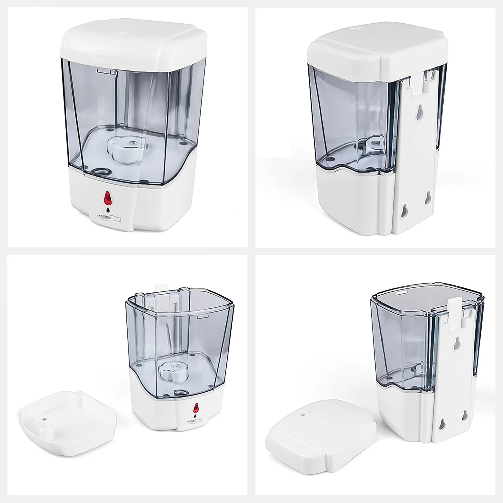 

Soap Dispenser 700ml Wall-Mount Automatic IR Sensor Touchless Sensor Hand Sanitizer Detergent Dispenser Kitchen Soap Lotion Pump
