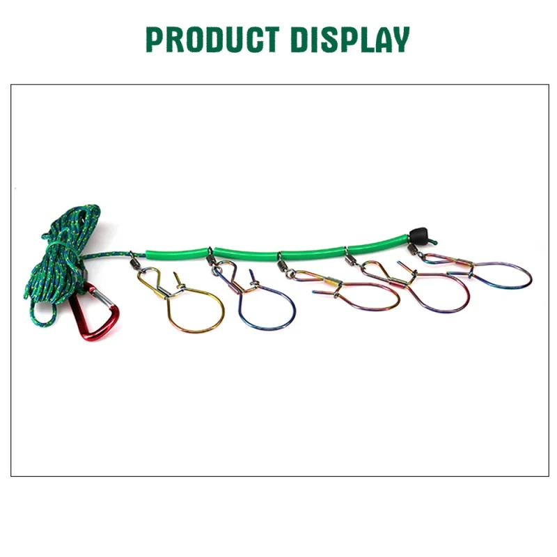 Новинка 5 м рыболовный замок с пряжкой из нержавеющей стали для живой рыбы ремень