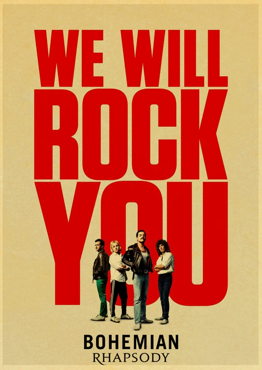 Постер из фильма Рапсодия в богемном стиле постеры и принты рок-группы Фредди