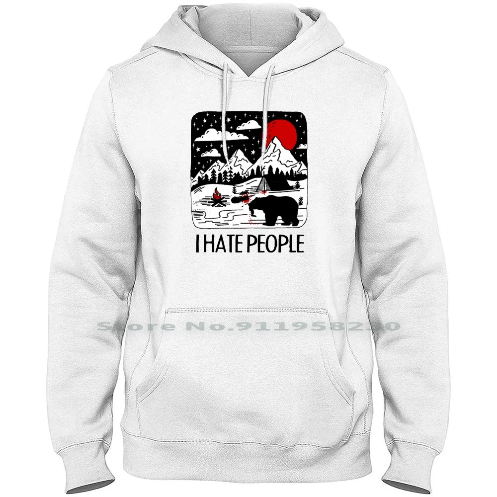 Толстовка I Hate People для мужчин и женщин пуловер свитер 6XL хлопковая одежда большого