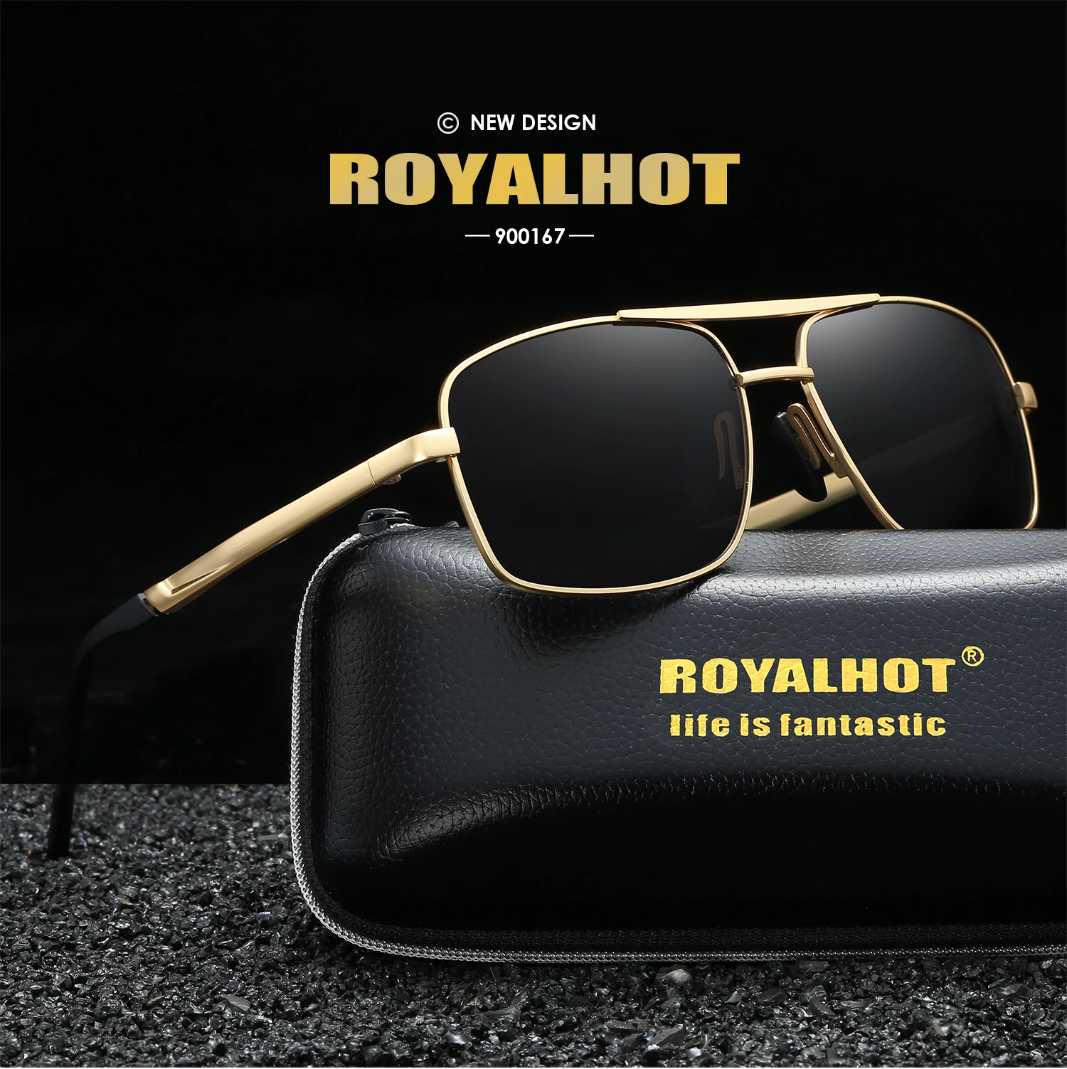 RoyalHot мужские женские поляризационные солнцезащитные очки Овальные Rectang уютная