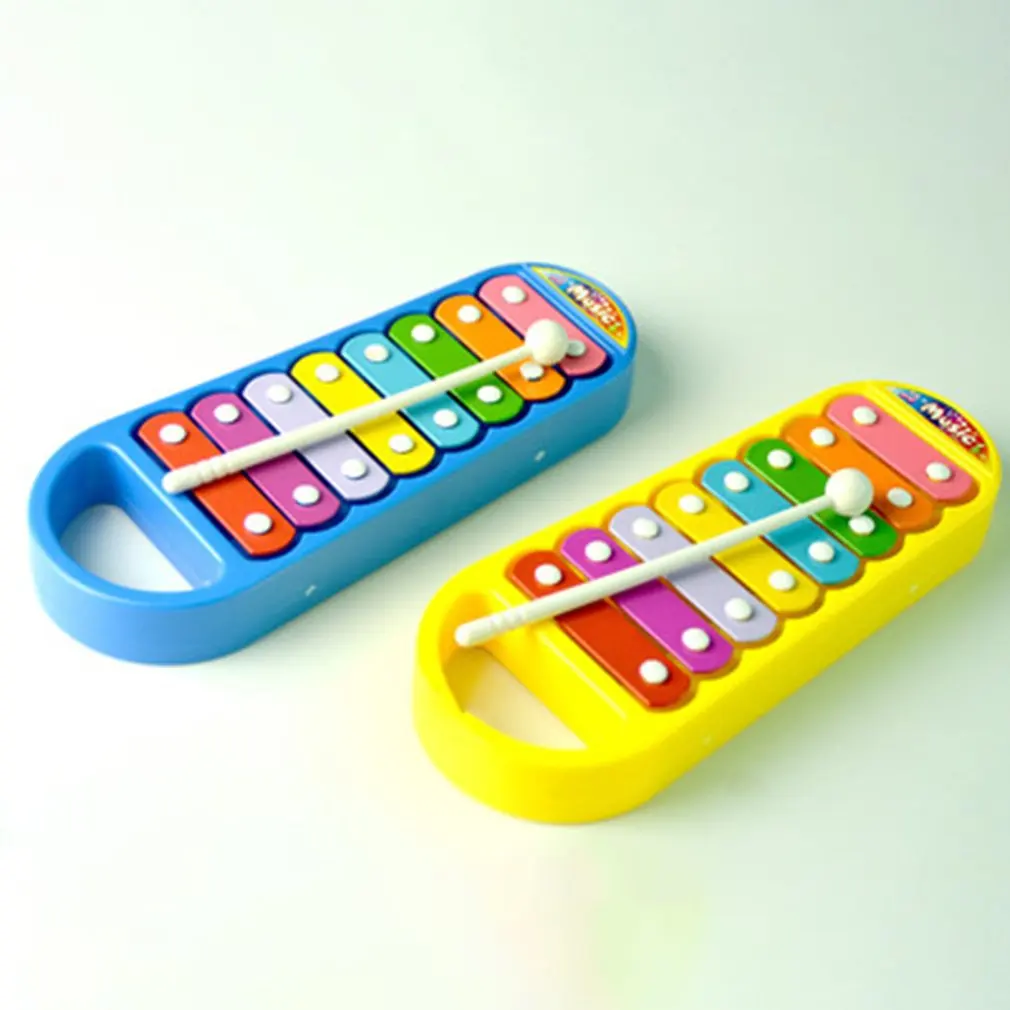 Забавные пластиковые детские восемь шкал ручной стук пианино игрушка Beat