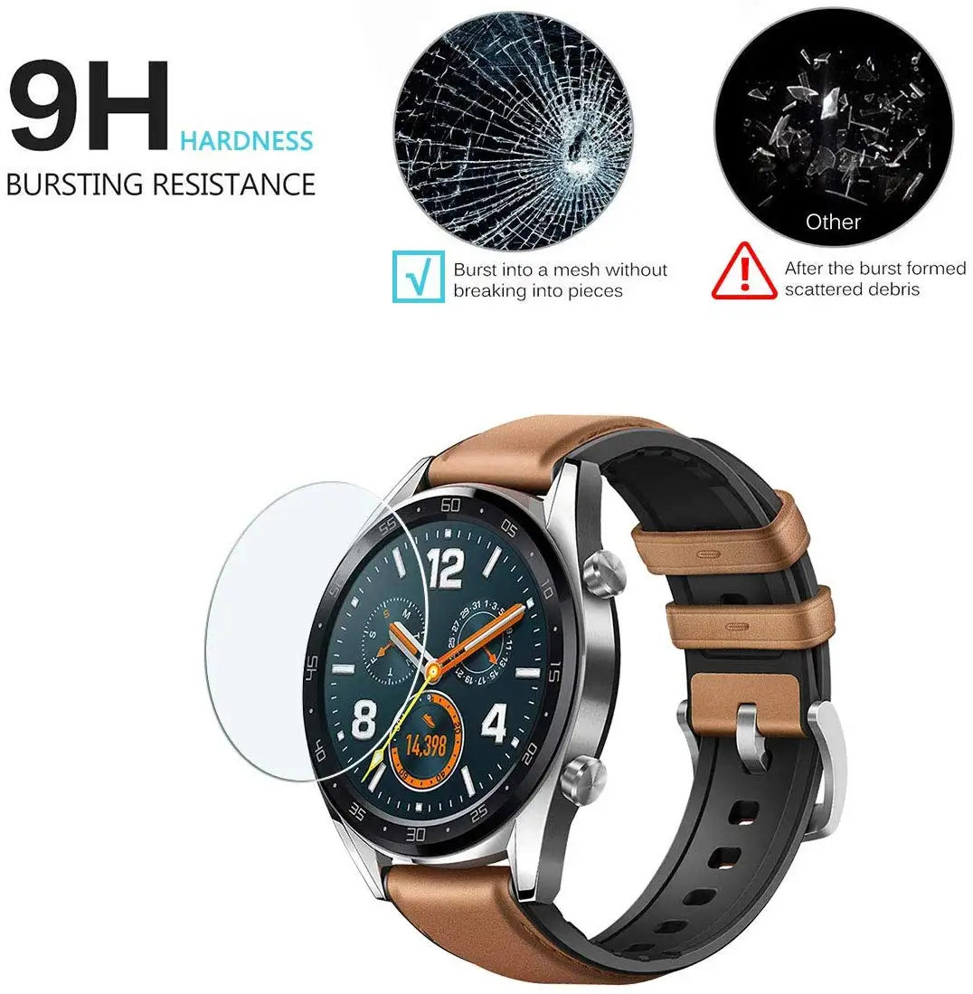 Закаленное стекло 9H для huawei watch GT/Watch 2 pro для Honor watch Magic/dream HD с защитой от царапин и отпечатков пальцев