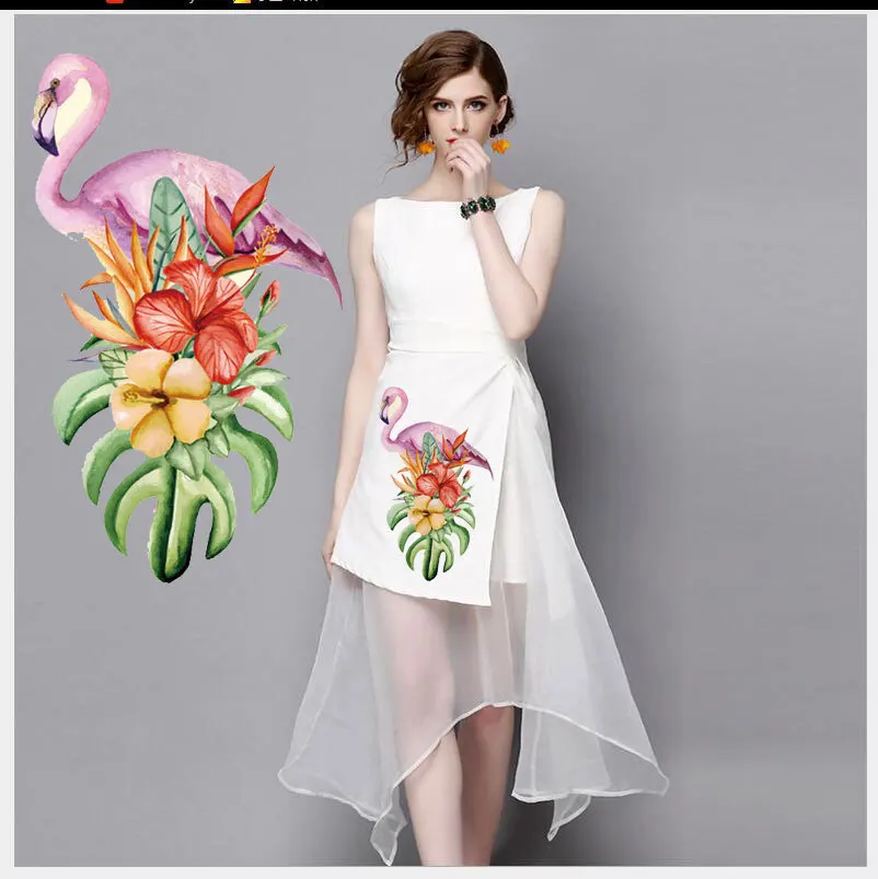 Фламинго одежда горячая штамповка футболки коробки и сумки Горячая