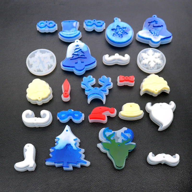 Рождественское украшение изготовление эпоксидная смола силиконовая форма