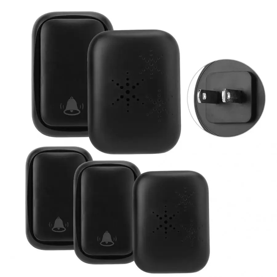 Беспроводной умный дверной звонок Водонепроницаемый 100 240 в US штекер без