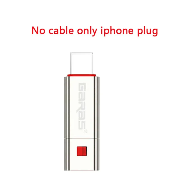only Iphone plug GARAS Reused USB Cable For iPhone/Micro USB/Type C Fast Charger Data Cable For iPhone/iPad/Xiaomi/Huawei Reusable USB Cable 1.5m - Цвет: only Iphone plug