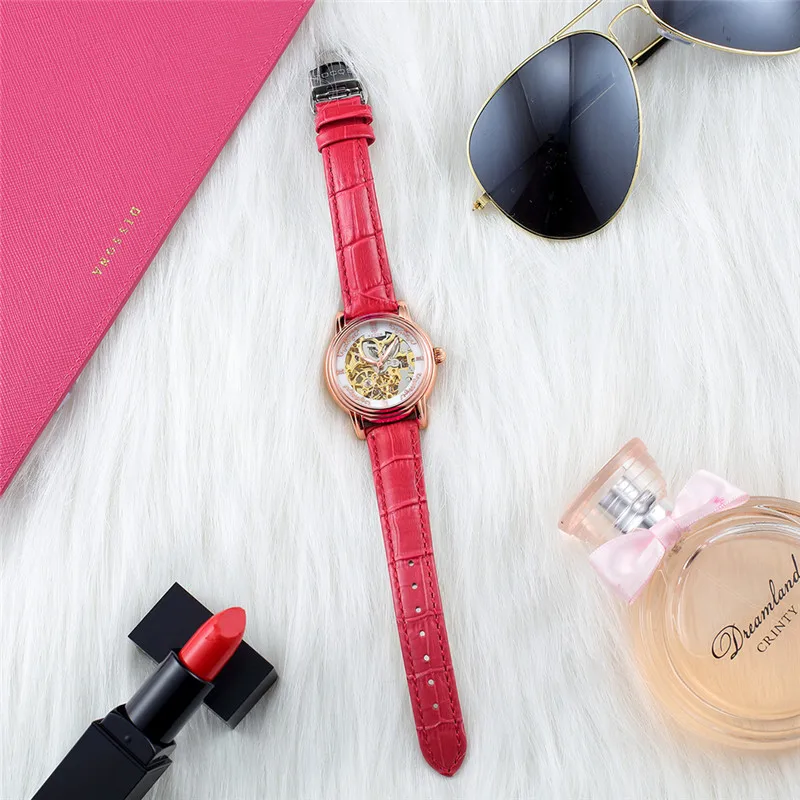 Часы-скелетоны женские механические водостойкие R0206L |