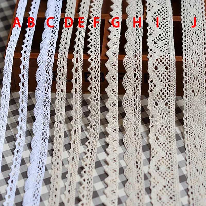 

5 yards Beige lace high quality lace cotton lace sewing Home Furnishing garment accessories DIY material