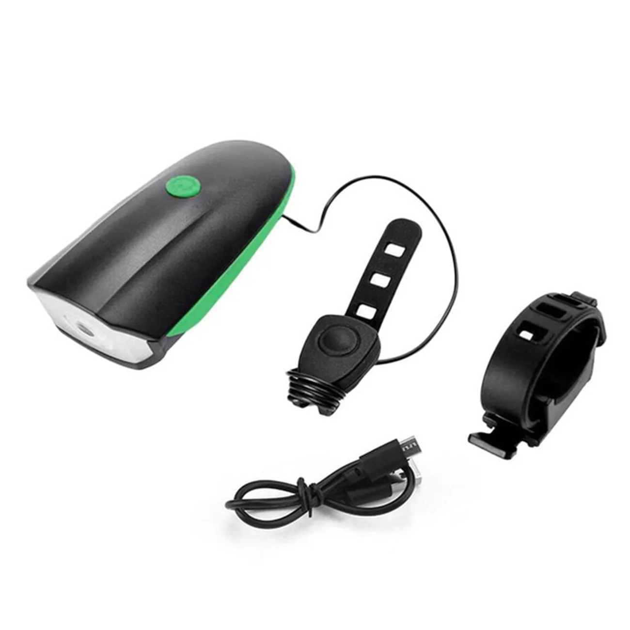 

USB ReChargeable Bicycle Bell Flashlight Bike Horn Light Headlight Cycling Multifunction Ultra Bright Electric Loud Horn Bell