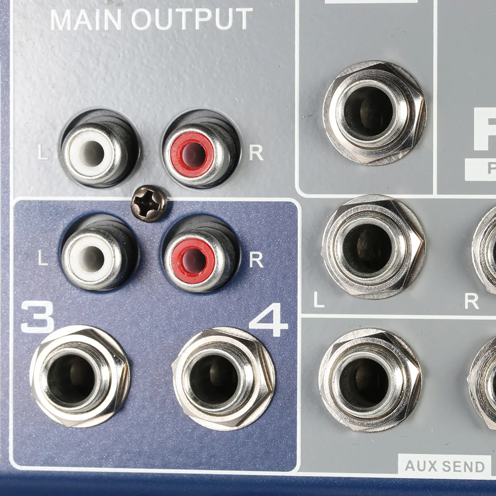 Профессиональный Металлический 4-канальный микшерный пульт Muslady F4 3-полосный