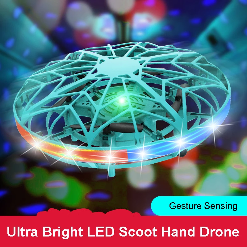Mini Drone UFO Toys Infrared Sensing Control Hand Flying Aircraft Quadcopter Infraed RC Helicopter Kid Toy Gift Party Supplies | Дом и сад