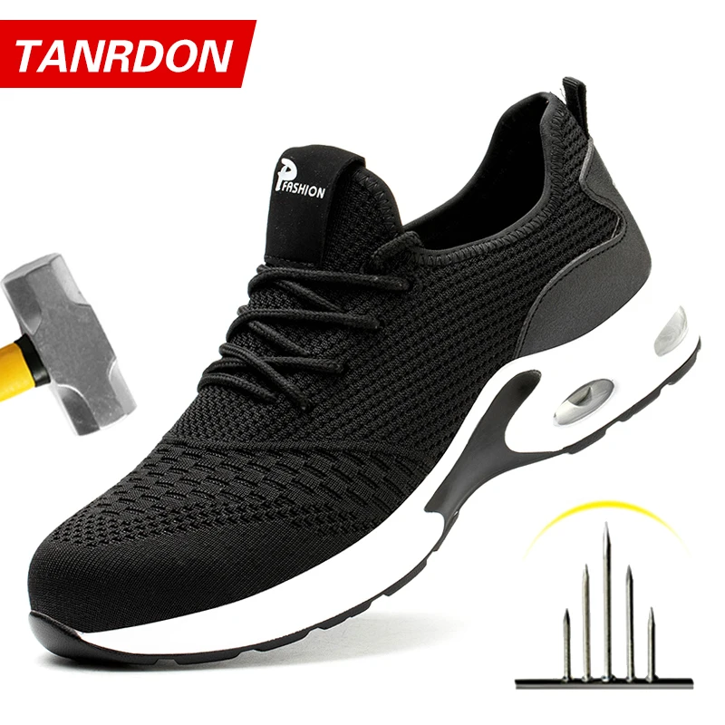 

Lightweight Men's Safety Shoes Steel Toe Shoes Work Boots Puncture-Proof Safety Boots Work Shoes Sneakers Indestructible