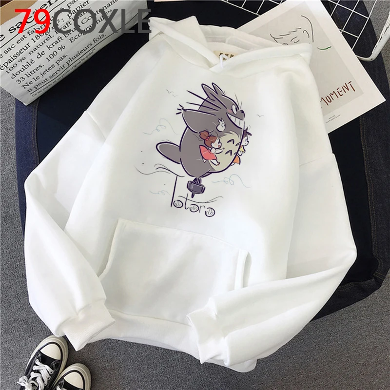 

Тоторо Studio Ghibli толстовки для женщин с принтом в стиле хип-хоп кепки, кепки в стиле Печатный Женский пуловер, Свитшот y2k эстетическое