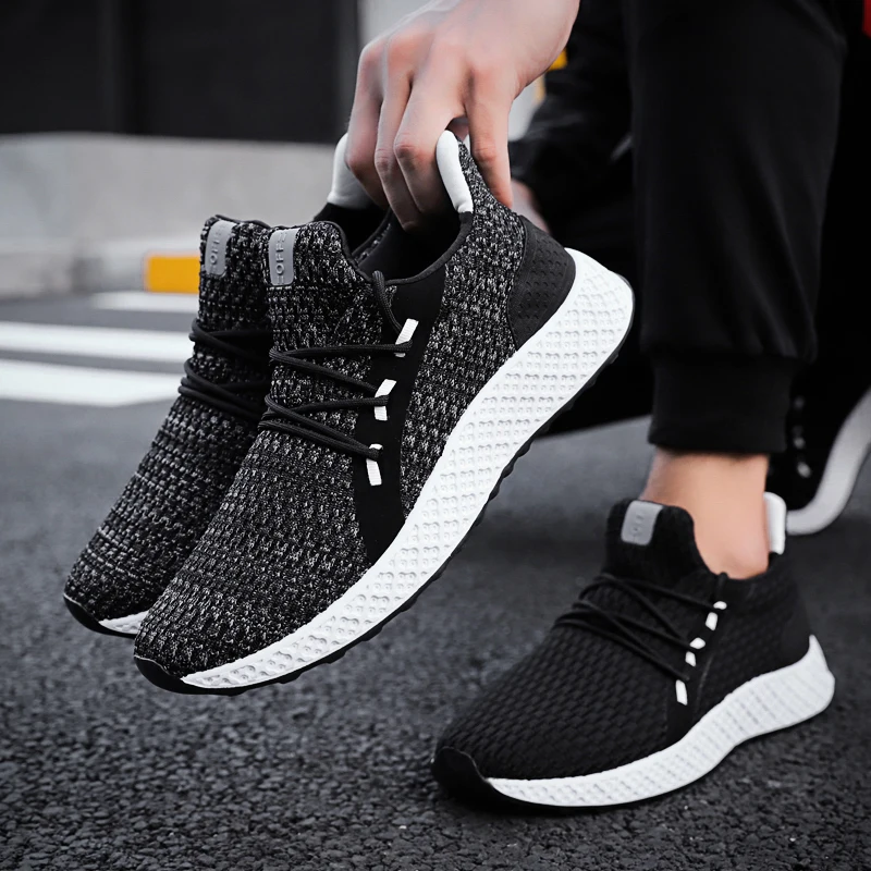 

2020 New Men's Outdoor Running Sneakers Lightweight Breathable Walking Sneakers Casual Comfort Flat Shoes Tenis Feminino Zapatos
