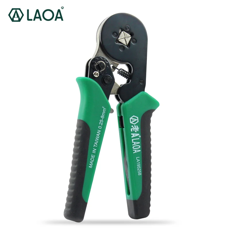 

1pcs LAOA Quadrangled European Ratchet Terminal Crimping Pliers 0.25-8MM LA195258