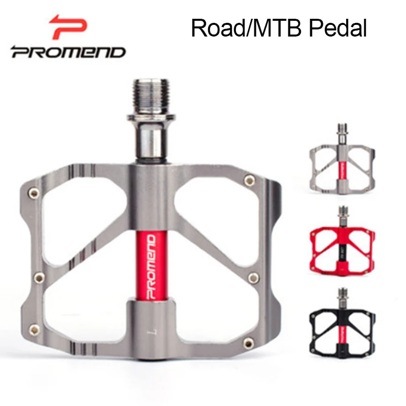 

PROMEND велосипедные педали для шоссейного велосипеда MTB велосипедные педали 3 с шариковым подшипником Lutralight Нескользящие велосипедные педали...