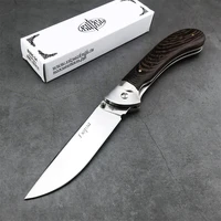 russia stainless steel blade folding knife chicken wing wooden handle outdoor hunting fishing self defense multi tool jackknife