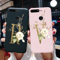 Case For Huawei Honor Case Huawei Honor7C 5 7inch Soft Letter Silicone Phone Cover For Huawei Honor Aum-L41 Cases Coque