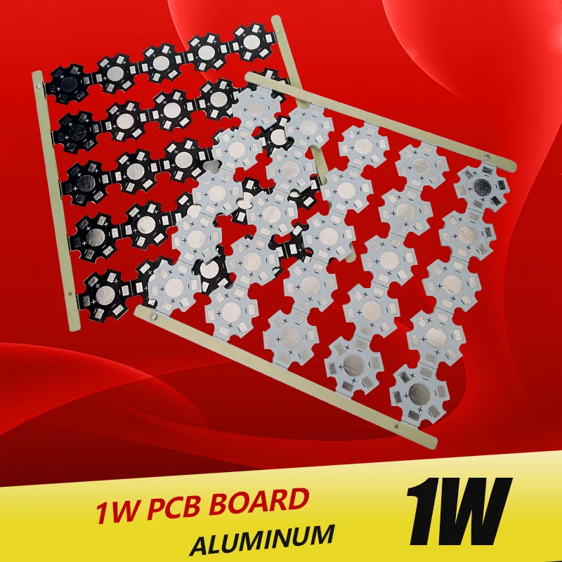 

1W 3W 5W LED Heat Sink Aluminum Base Plate PCB Board Substrate 20mm Star RGB RGBW DIY Cooling for 1 3 W Watt LED