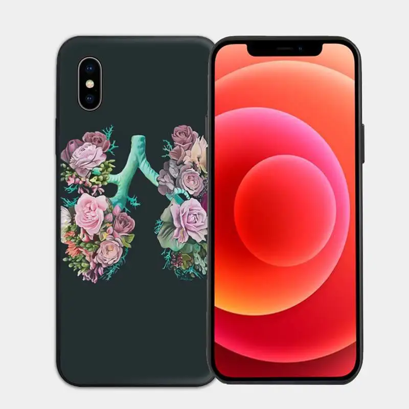 

Hot Heart Of Nature Human Anatomy Doctor Phone Case for iphone 6s 7 8 plus xr xs 11 12pro max mini case