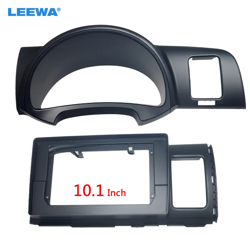 

LEEWA Car 2Din Radio Stereo 10.1" Big Screen Fascia Frame for Toyota Wish CD/DVD Player Face Dash Mount Trim Kit #CA6697